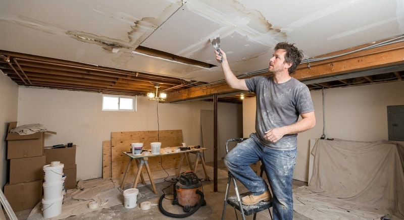 Basement Drywall Repair in Wilmington, NC