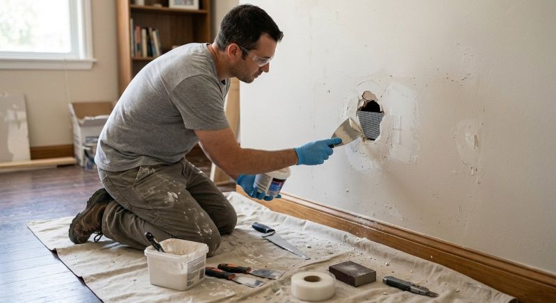 Bathroom Wall Patching in Alpharetta, GA