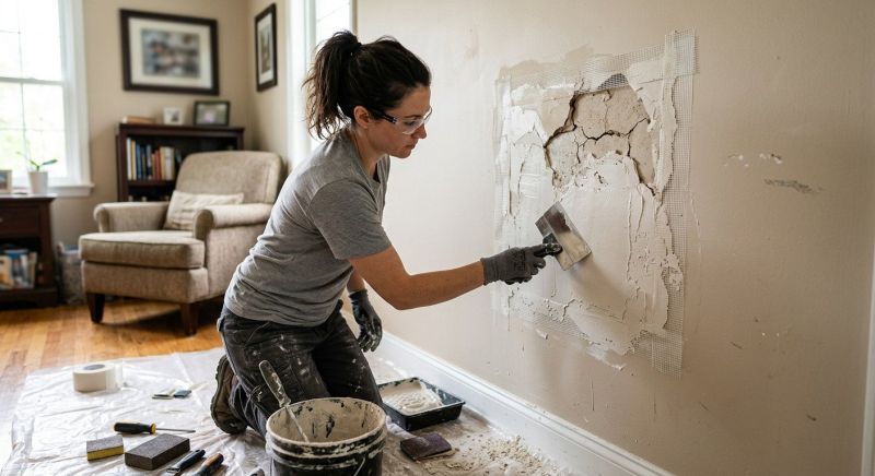 Bedroom Wall Repair in Alpharetta, GA