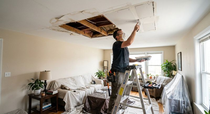 Ceiling Drywall Repair in Kansas City, KS