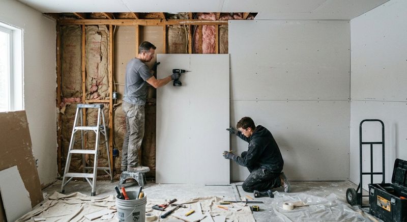 Ceiling Drywall Replacement in Overland Park, KS